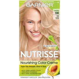 Garnier Nutrisse Nourishing Color Creme, Extra-Light Natural Blonde [100] 1 ea (Pack of 3)