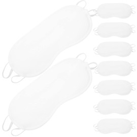 DOITOOL 20st Einweg-augenmaske Praktische Augenabdeckungen Leere Augenabdeckung Schlafende Augenmasken Leere Augenschützer Reise-augenmaske Atmungsaktiv Weiß Fräulein Polyester Kleidung