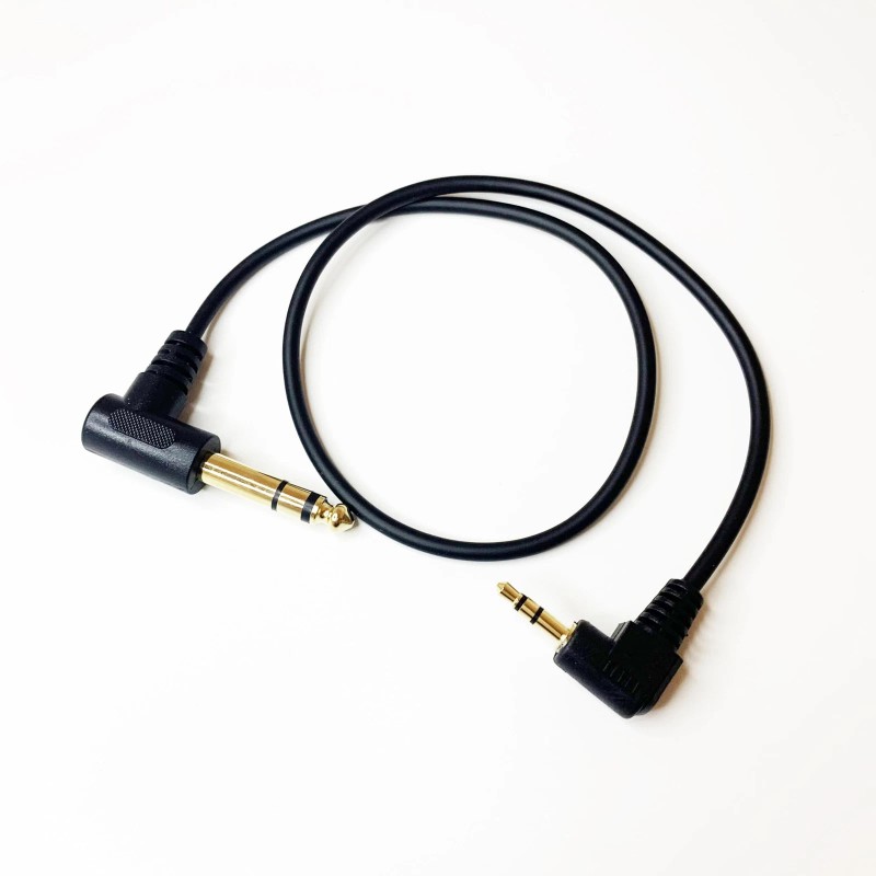 Xilaghy 90 Degree 1/8 to 1/4 Stereo Audio Cable, Right