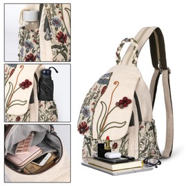 AULUDA Women's Al-0101 Backpack, Grape Flower, M