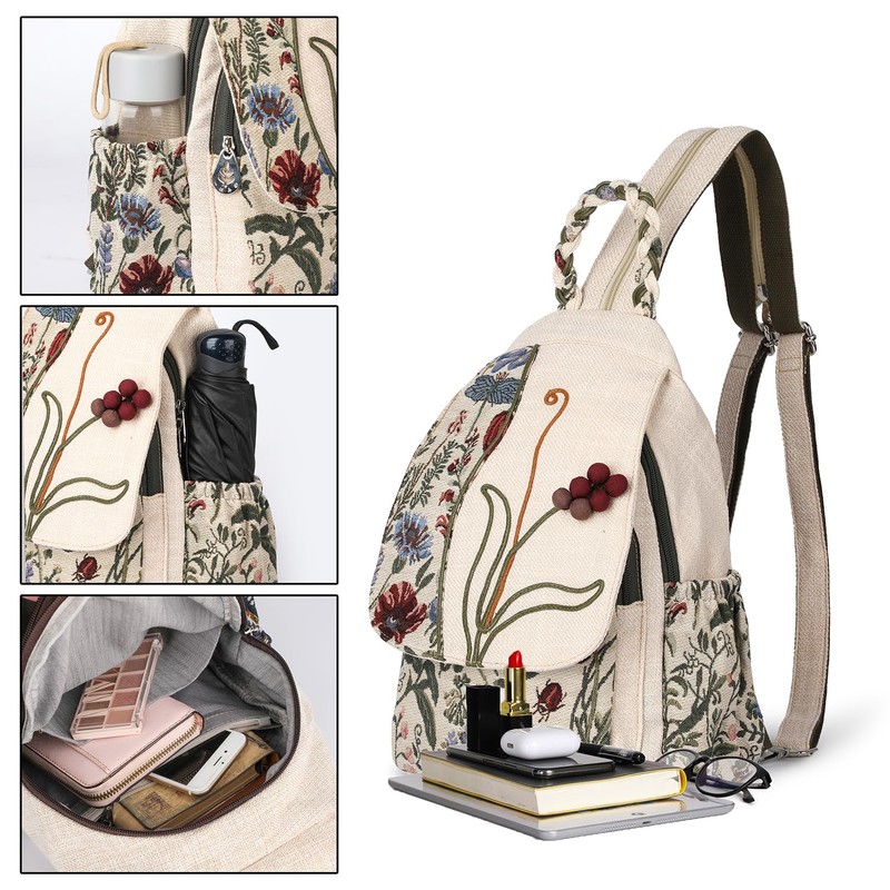 AULUDA Women's Al-0101 Backpack, Grape Flower, M