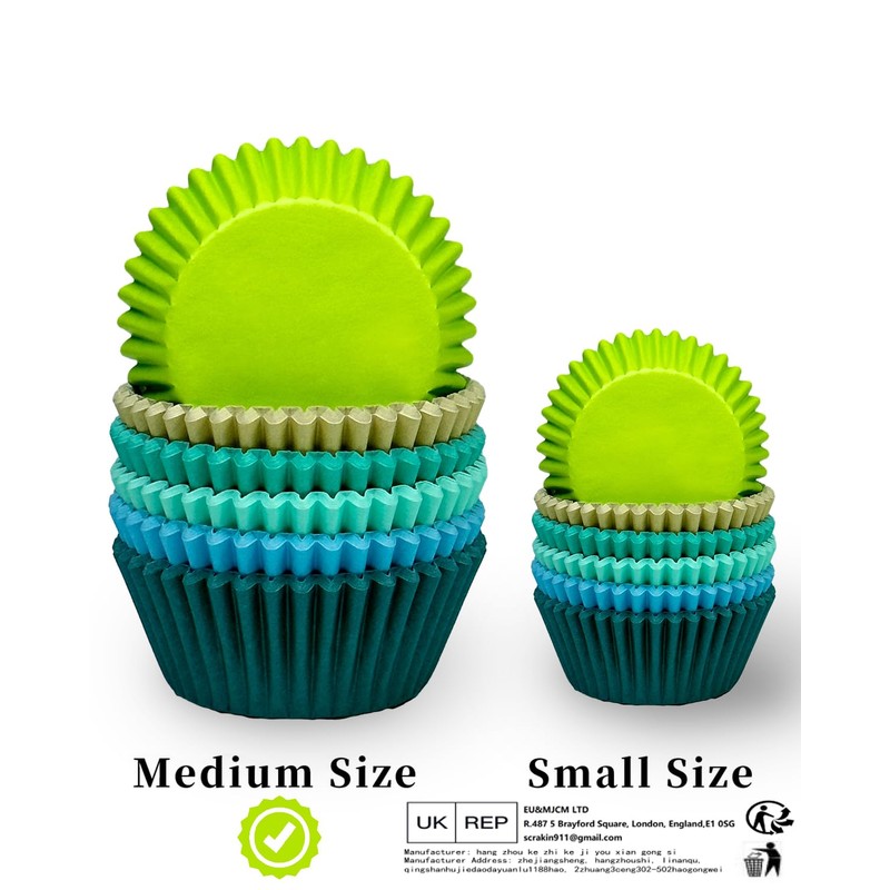 Gcardist Standard 300-Count Cupcake Liners Cupcake Cups Food Grade Solid