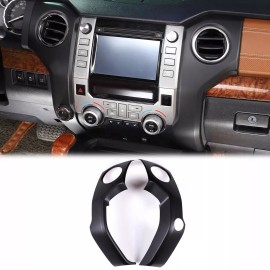cartiangous Matte Black Console Air Condition AC Vent Cover Trim For Toyota Tundra 2014-2020