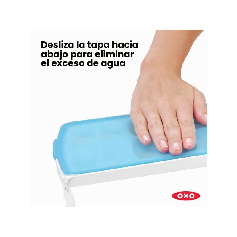 OXO Good Grips No-Spill bandeja de cubitos de hielo con