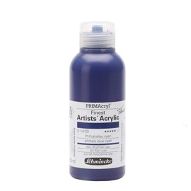 Schmincke PRIMAcryl® Finest Artist Acrylic Paints, Phthalo Blue Cyan - 250 ml