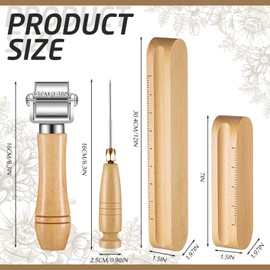 Gisafai 4 Pcs Tailors Clapper Seam Roller and Pressing Tool for Sewing Quilting Beech Wood Sewing Quilting Tool Set with Grip Handle for Ironing Setting Flattening Fabric Folds Clothing Wrinkle Sewing