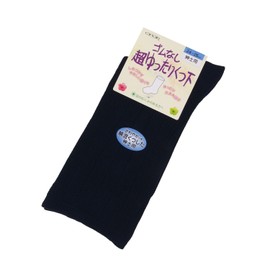 No Elastic Loose Sock (Hair Blend) Men's , , , nvy,