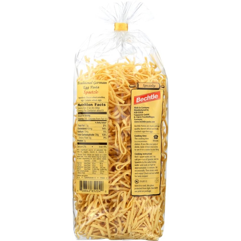 Bechtle Egg Spaetzle, Farmer Style - 17.6oz (Pack of 2)