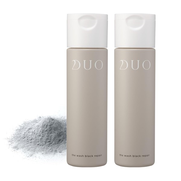 [Set of 2] DUO The Wash Black Repair 1.4 oz (40 g) [For Bare Skin Without Pores] Morning Wash Face Exfoliating Pores Enzyme Powder Additive-Free