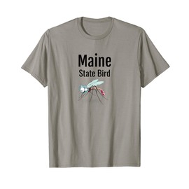 Maine State Bird Funny Mosquito T-Shirt
