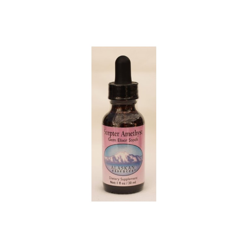 Alaskan Essences Scepter Amethyst Gem Elixir 1 oz Size