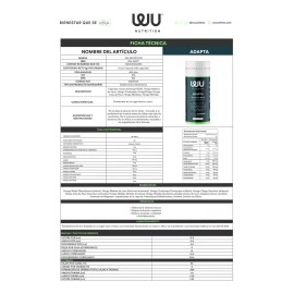 Adapta | Antiinflamatorio + Cognitiva | Wu | Hongo Reishi Sabor N/A