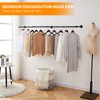 Aduanbang 64.9in Industrial Pipe Wall Mounted Clothes Rack, Heavy Duty