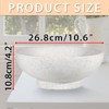 GUSHBIN Concrete Decorative Bowls 10.6" Large Fruit Bowl Modern Key