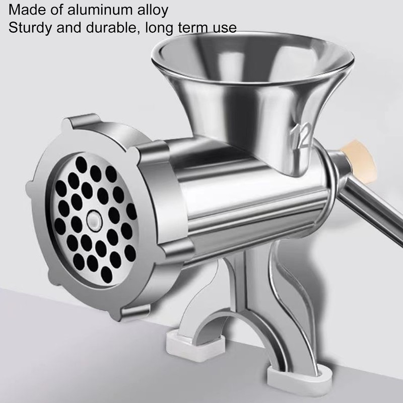 Aluminum Alloy Manual Meat Grinder Sausage Stuffer Hand Crank Meat
