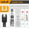 LEILUO 116 Pcs Multitool Blade Kits Cutting and Sandpaper Oscillating