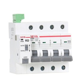 WIMPBLADB Din Rail GYM9 4P MCB with Autoreclose Device Automatic Reset Circuit Breaker Smart Home MCB Auto Recloser(4pmcb25a,GRD9M-R-DC12V-Switch)
