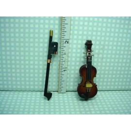 Vemars Miniature Violin wi Case #MM100 1/12th Scale