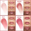 4 Pcs Hydrating Lip Gloss, ICE/MOON/SILK/PETAL High Moisturizing Oil Tint