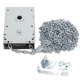 YILIKISS Garage Door Chain Hoist Replacement Kit, 4:1 Reduced Drive Garage Door Jackshaft Chain Hoist for Roll Up Doors, Wall Mount Chain Drive Garage Door Opener with 26ft Hand Chain