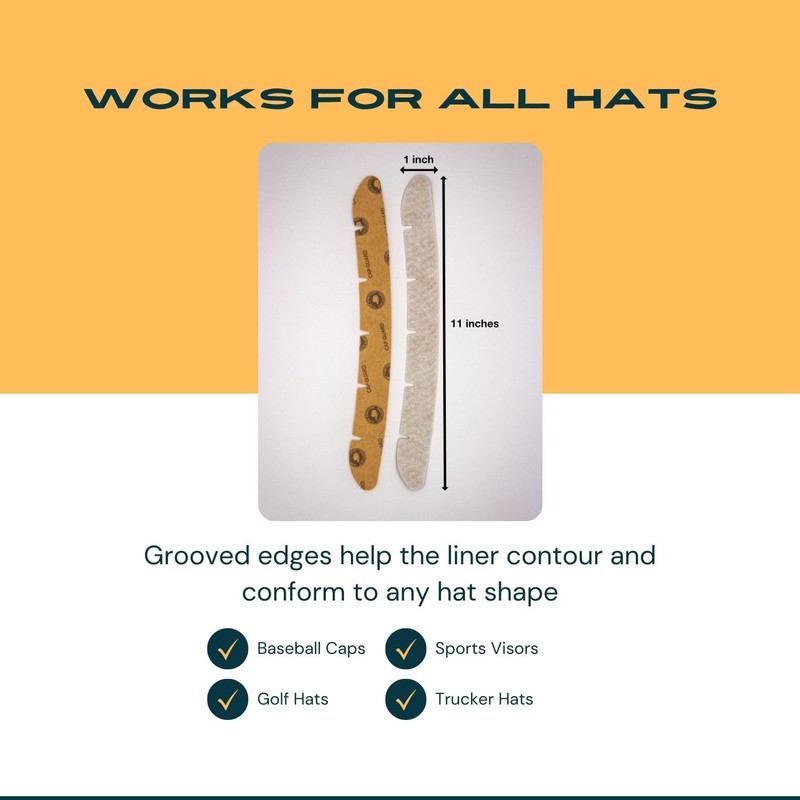 Cap Guard Hat Sweat Liner, Sweat Protector for Golf Hats