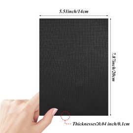 Wanmu Sticky Anti-Slip Rubber Tape, 4 Pcs Ultra-Thin Strong Adhesive Cuttable Tape, Customizable Waterproof Heat Resistant Versatile with Grip for Handles and Contact Surfaces (Black)