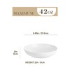 MALACASA 8.85" Large Pasta Bowls, 42 OZ White Salad Bowls