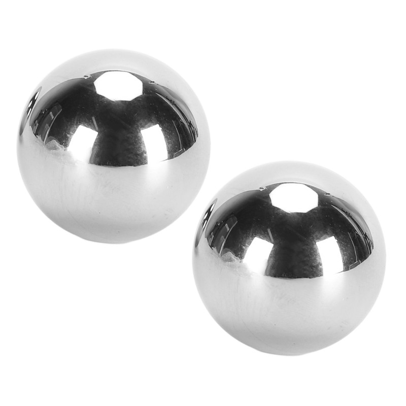 1 Pair Baoding Balls 3.5cm Diameter Stainless Steel Hand Balls