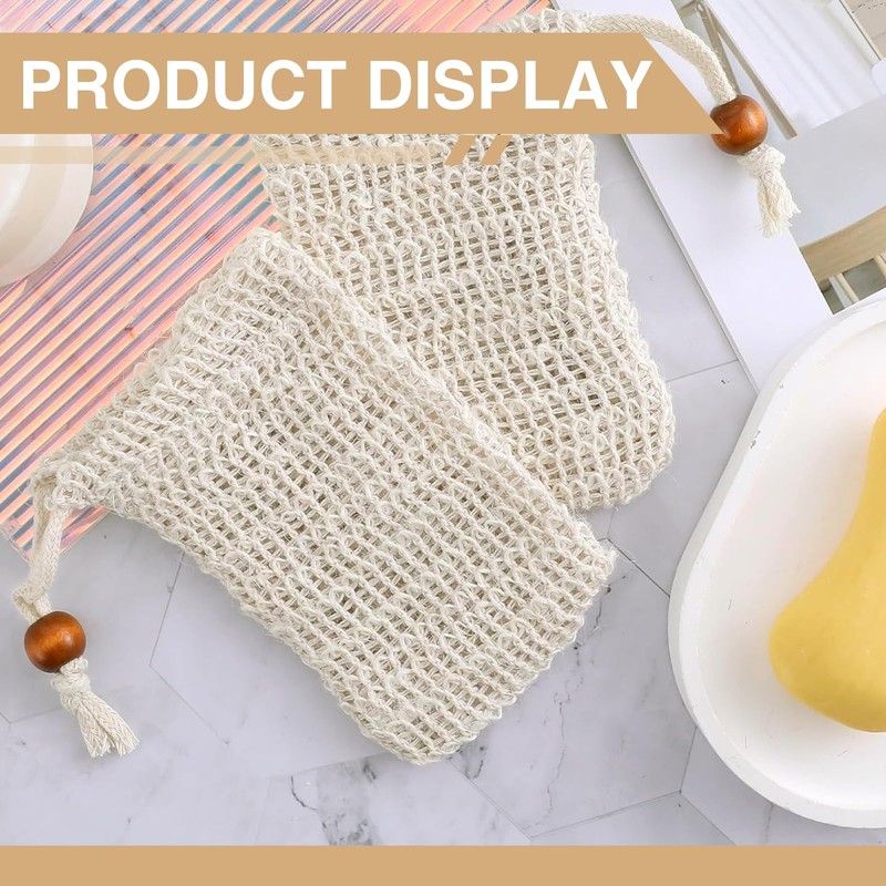 Katyjun Pack of 6 Soap Bags for Solid Soap, Soap