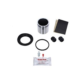 Bigg Red - Front Left or Right Brake Caliper Repair Seal Kit and Piston and Bleed Screw - Compatible with Transporter 1990-2003, Caravelle 1990-2003