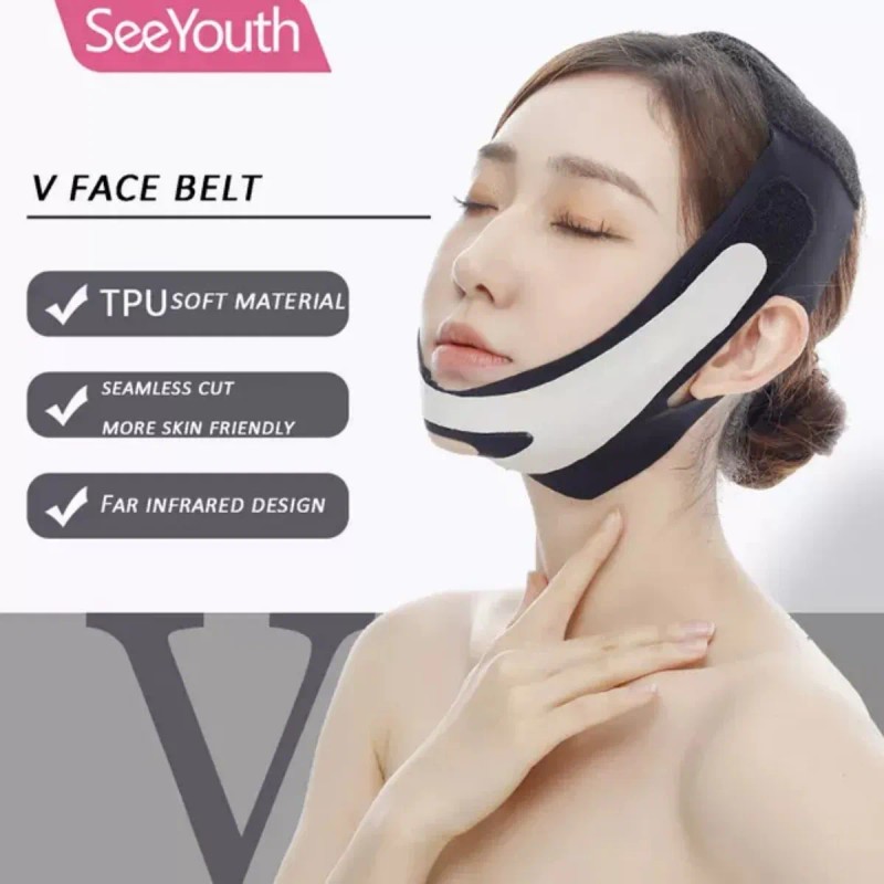 2 Mentonera Faja Forma V Oferta Reduce Arruga Papada Cachete