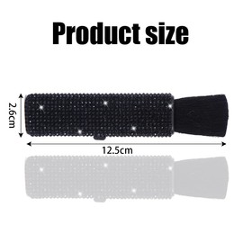 JNNJ Car Cleaning Brush for Dusting, Car Detailing Brush, Vehicle Universal Brush with Soft Bristles for Interior and Exterior Care of Cars (Black)