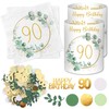 Pack of 20 Napkins 90th Birthday + 12 Pieces Lantern