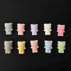【B203】10pcs per bag for all Focals one kind Silicone Focal Beads for Pens, Cute Character Beads for Keychains DIY Bracele Jewelry Making:_Angry little girl  10pcs YS001016