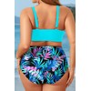 Aqua Eve Women Plus Size Two Piece Swimsuit High Waisted