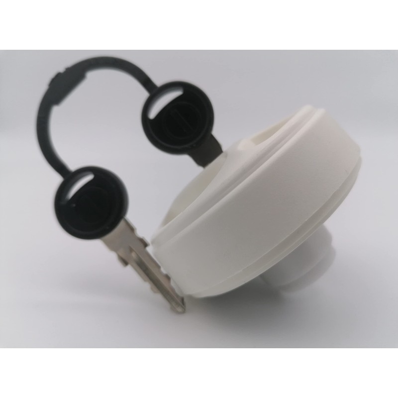 CR-MOESANCO® White Caravan Water Tank Cap with 3 Recessed Handles