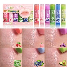 6개입 립밤 세트 베라 깊은 보습 볼륨 케어 모이스처라이저 입술 증가 제품 감소 6-Piece Lip Balm Set Vera Deep Moisturizing Volume Care Moisturizer Lip Plumping Product Reducing [P8301]