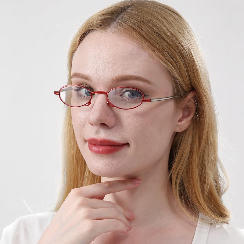 REAVEE 3 Pack Folding Reading Glasses for Men Women, Blue