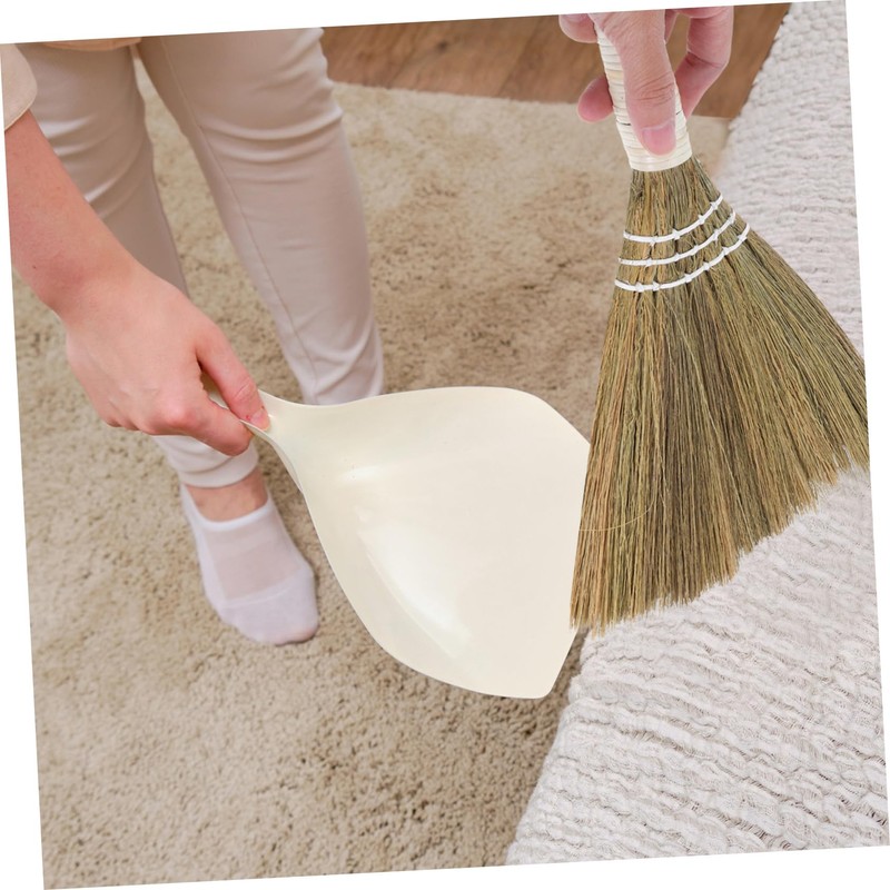 ULTECHNOVO Small Handheld Whisk Broom for Indoor Cleaning Lightweight Ergonomic