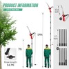 Suchtale 14ft Pole Saw, Manual Tree Pruner with Sharp Steel
