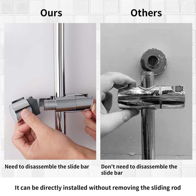 GGTTNRT Hand Shower Holder Universal Shower Head Holder Adjustable Shower