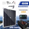 Unbranded 6000W Complete Solar Panel Kit Solar Power Generator 100A