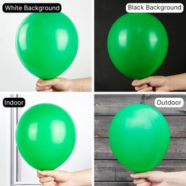 PartyWoo Green Balloons 101 pcs 12 Inch Kelly Green Balloons for Birthday Christmas Jungle Safari Forest Fruit Green Party Decoration Baby Shower Anniversary Party Decorations Green-Y24