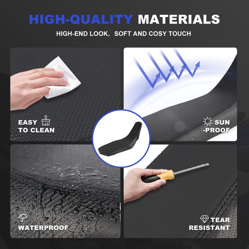 Xitomer Seat Cover + Cushion Compatible with TW200 1987-2025 Seat