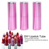 3pcs Empty Lipstick Tubes Trilateral Shaped DIY Lip Balm Container