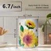 Sunddo Sunflower Utensil Holder, 6.7" Large Utensil Crock, Ceramic Cooking