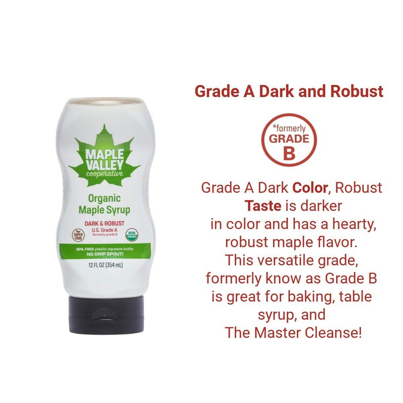 Maple Valley Cooperative Organic Maple Syrup Grade A Dark and