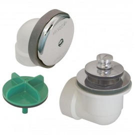 Watco Manufacturing 901-LT-PVC-BN 1.5-Inch Schedule 40 PVC Piping Innovator Lift and Turn Bath Waste Half Kit, Brushed Nickel