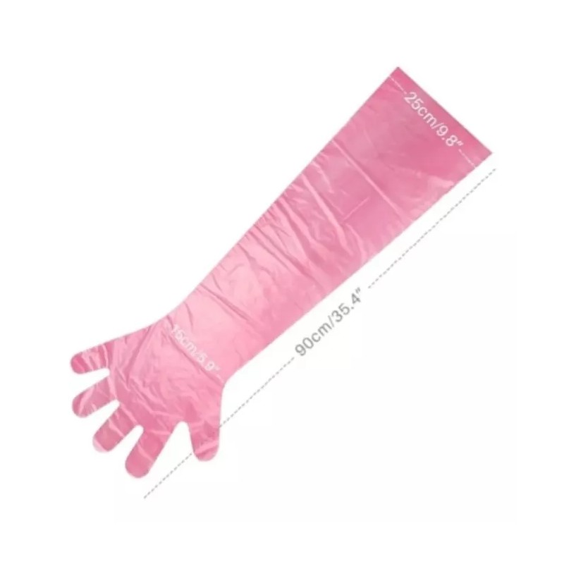 TecnoPorc Guantes Desechable Uso Veterinario 25 Pares