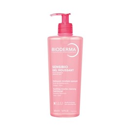 BIODERMA, Limpiador Facial, Sensibio Gel Moussant, Gel Micelar para Piel Sensible, Hidratación al instante, 500 ml